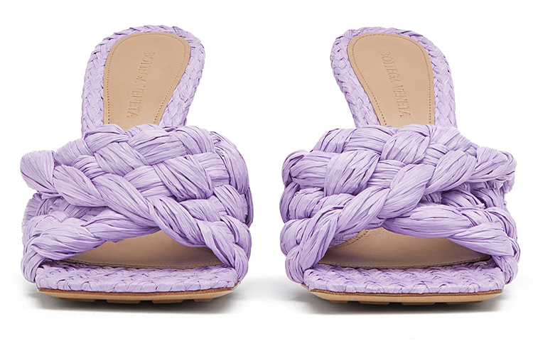 (W) Bottega Veneta Stretch High-Heel Sandals 'Lavender Elegant Weave' 圖 4