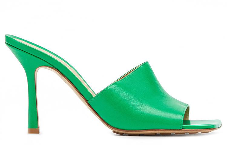 (W) Bottega Veneta Stretch High Heels 'Dark Green Leather' 圖 2