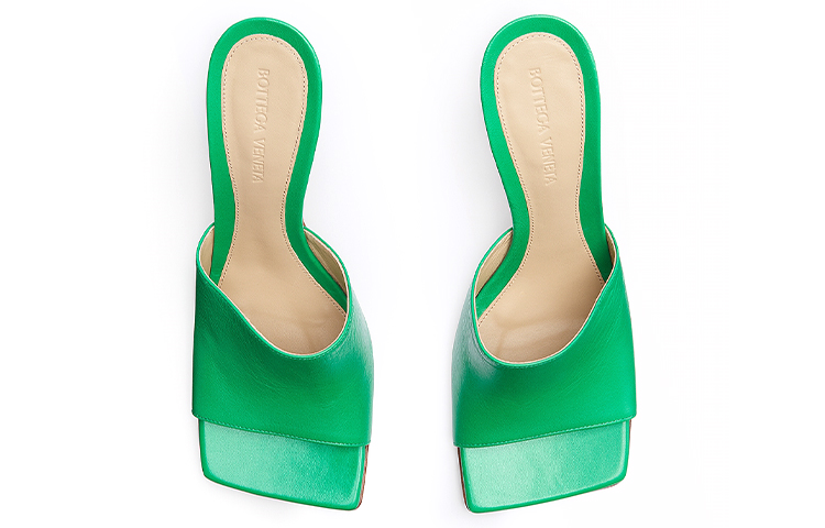 (W) Bottega Veneta Stretch High Heels 'Dark Green Leather' 圖 3