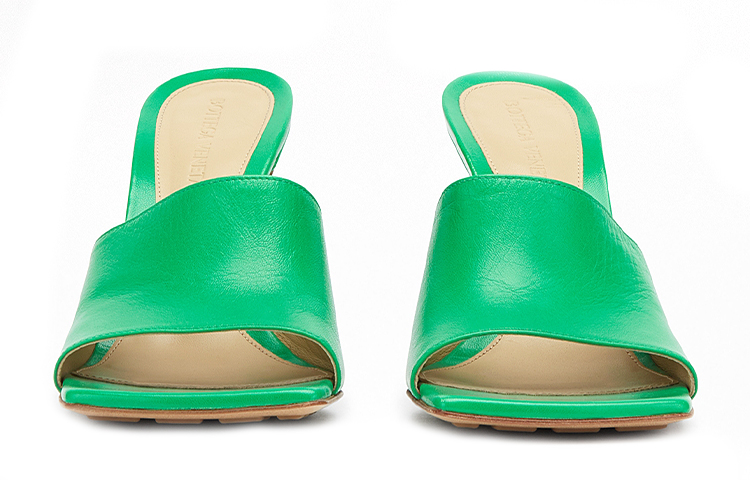 (W) Bottega Veneta Stretch High Heels 'Dark Green Leather' 圖 4