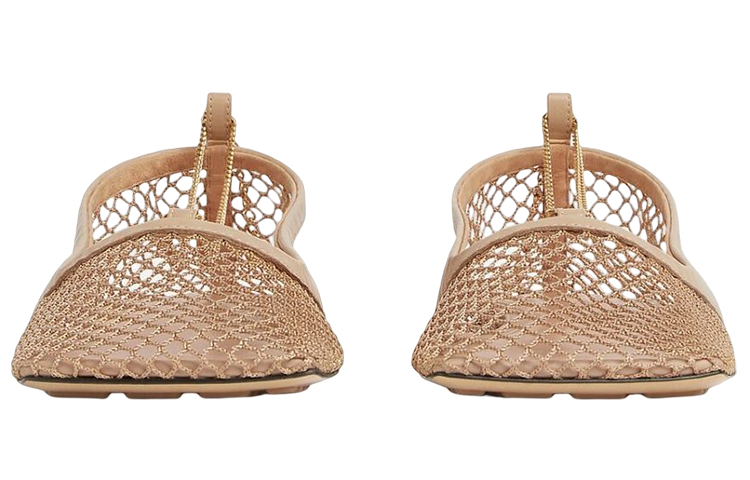 Lookbook (W) Bottega Veneta米色芭蕾舞平底鞋 Stretch Mesh 740001VBPS19713