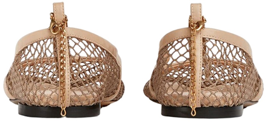 (W) Bottega Veneta米色芭蕾舞平底鞋 Stretch Mesh 740001VBPS19713 Shop (W) Bottega Veneta米色芭蕾舞平底鞋 Stretch Mesh 740001VBPS19713