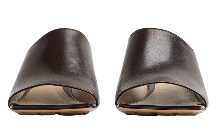 Shop Bottega Veneta 葆蝶家 皮革穆勒鞋 女款 棕色