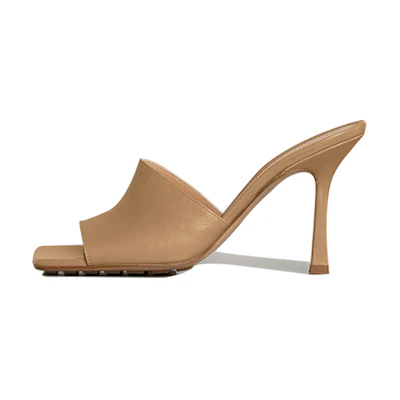 (W) Bottega Veneta Stretch Nappa High Heel 'Nude'