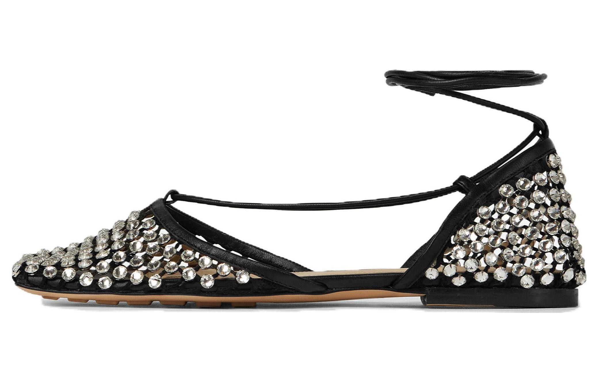 (W) Bottega Veneta Stretch Sandal 'Black Crystal' 圖 2