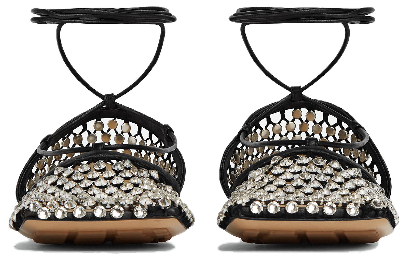 (W) Bottega Veneta Stretch Sandal 'Black Crystal' 圖 3