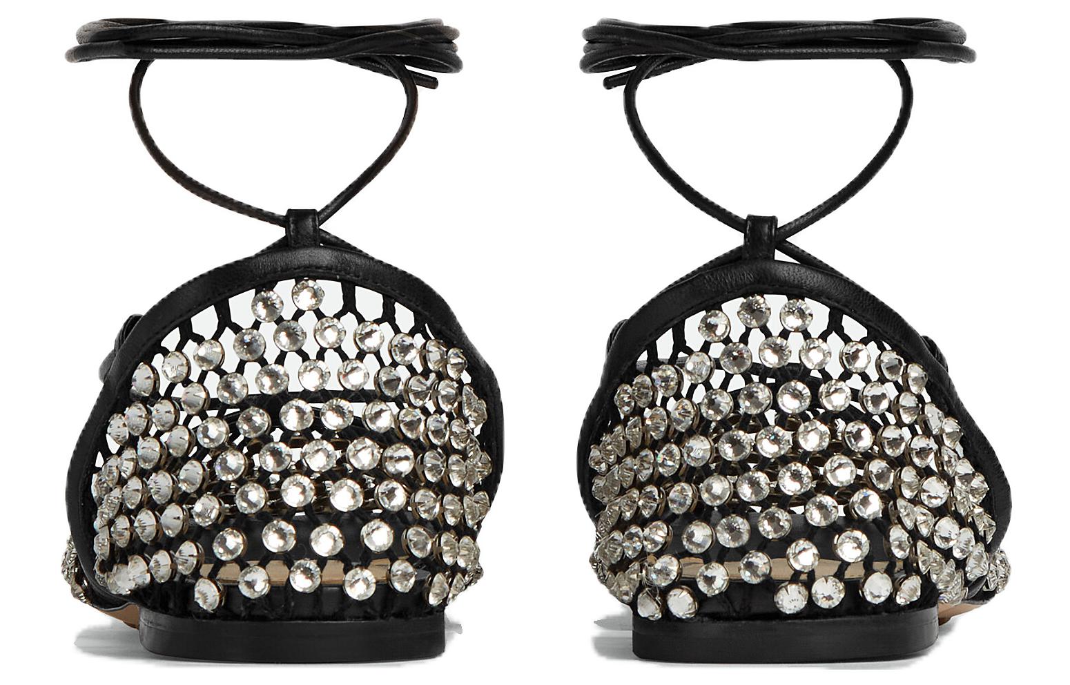 (W) Bottega Veneta Stretch Sandal 'Black Crystal' 圖 4