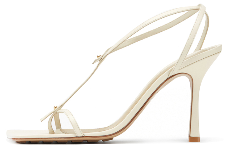 (W) Bottega Veneta Stretch Sandals 'Beige'