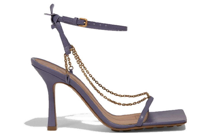 (W) Bottega Veneta Stretch Sandals 'Purple Fashion Casual High Heel' 圖 2