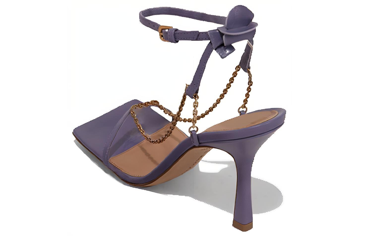 (W) Bottega Veneta Stretch Sandals 'Purple Fashion Casual High Heel' 圖 3