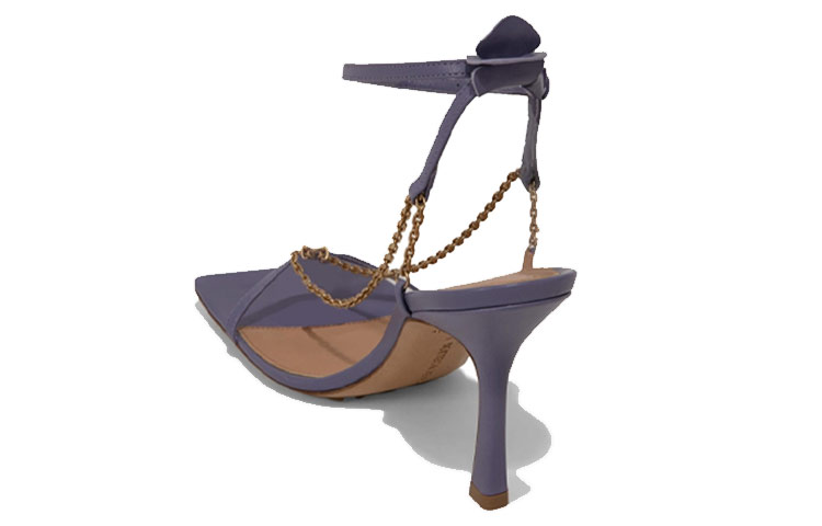 (W) Bottega Veneta Stretch Sandals 'Purple Fashion Casual High Heel' 圖 4