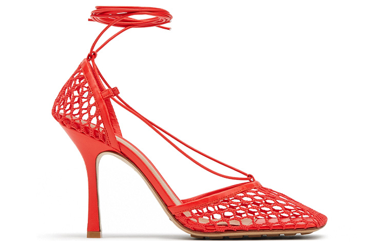 (W) Bottega Veneta Stretch Sandals 'Red Lambskin' 圖 2