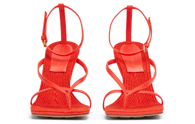 (W) Bottega Veneta Stretch Sandals 'Red Sheepskin' 圖 4