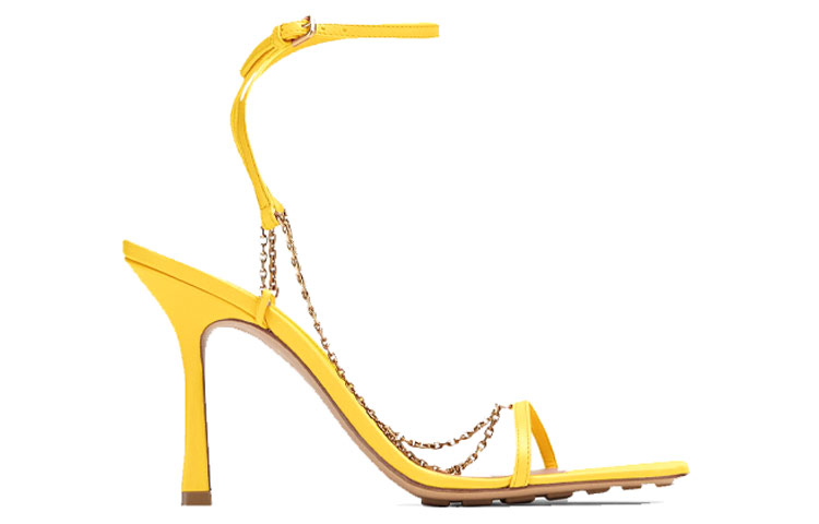 (W) Bottega Veneta Stretch Square-Toe High Heel 'Yellow Fashion' 圖 2
