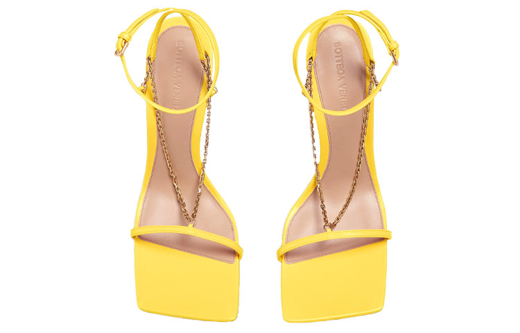 (W) Bottega Veneta Stretch Square-Toe High Heel 'Yellow Fashion' 圖 3