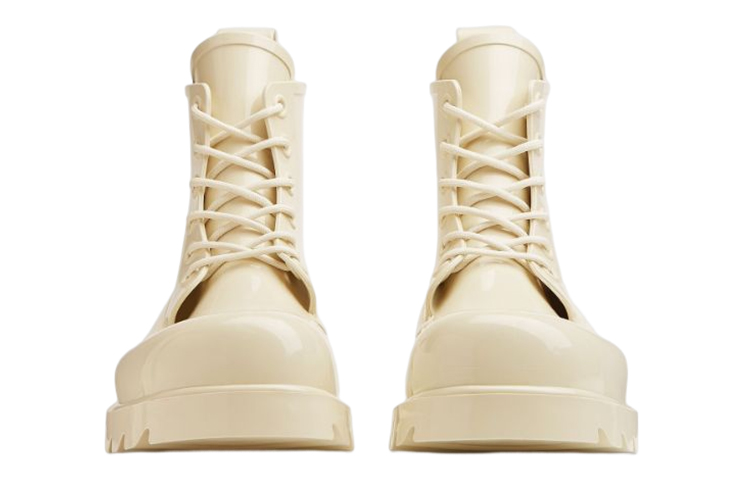 Lookbook (W) Bottega Veneta Botas Tobilleras Stride con Cordones 'Sea Salt'. 677317V1AJ09031