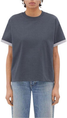 (W) 보테가 베네타 스트라이프 크루넥 루즈핏 반팔 티셔츠 여성 그레이 753811V39G01312 Buy (W) 보테가 베네타 스트라이프 크루넥 루즈핏 반팔 티셔츠 여성 그레이 753811V39G01312