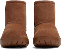 Lookbook (W) Bottega Veneta Sepatu Boot Slip-On Suede Cokelat Bulat 763873V1NY17665