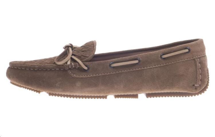 (Women) Bottega Veneta Suede Woven Slip-On 'Camel' 283058VFCA12640