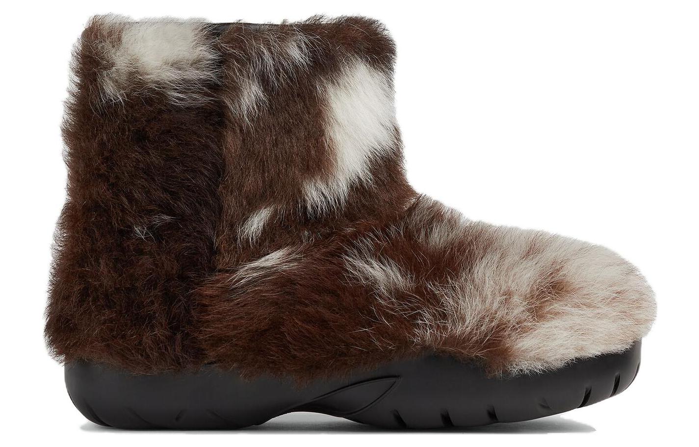 (W) Bottega Veneta Sunday Suede Shearling Booties 'Natural' 圖 2