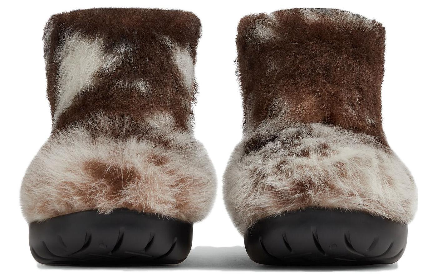 (W) Bottega Veneta Sunday Suede Shearling Booties 'Natural' 圖 3