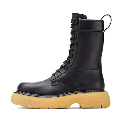 (W) Bottega Veneta Swell Boot 'Black Natural Rubber'
