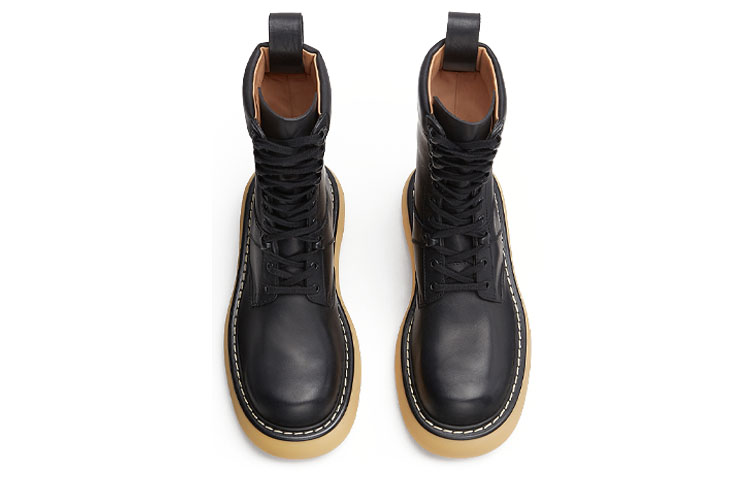 Shop (W) Bottega Veneta Swell Bottes ''Noir Caoutchouc Naturel'' 651411V00H01032