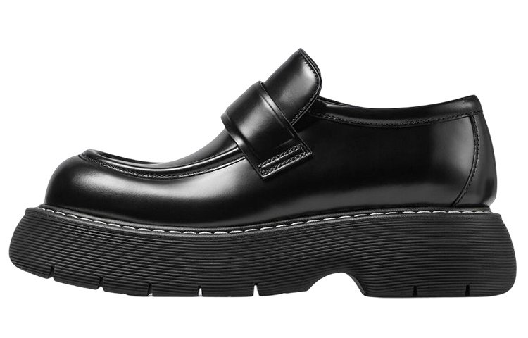 (Women) Bottega Veneta Swell Brushed Loafer 'Black' 702497V10T01000