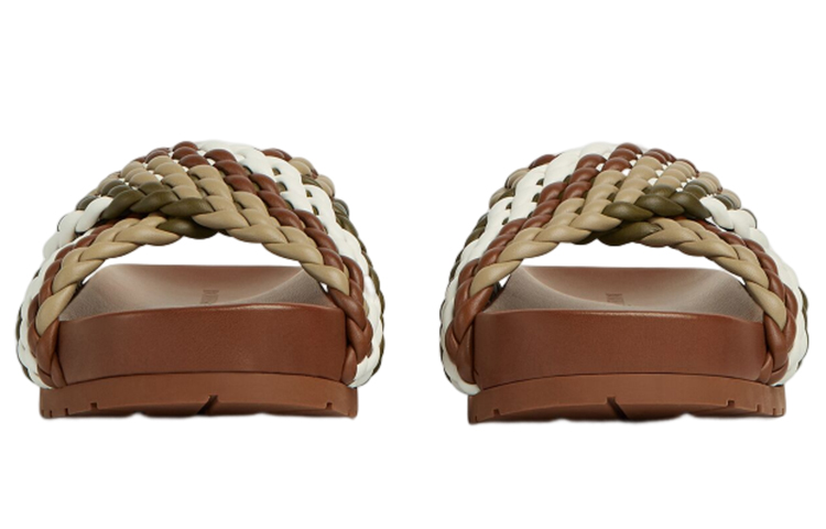 (W) Bottega Veneta Tarik Fashion Sandals 'Green Leather Platform' 圖 3