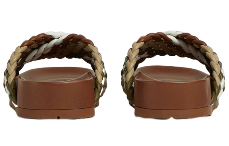 (W) Bottega Veneta Tarik Fashion Sandals 'Green Leather Platform' 圖 4