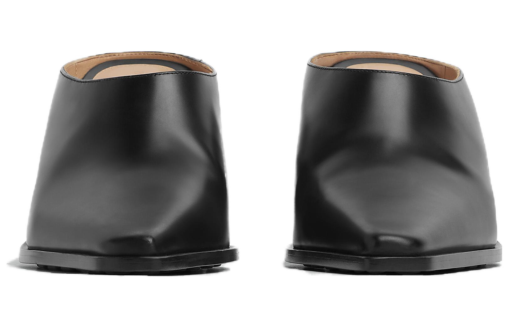 (W) Bottega Veneta Tex 'Black Leather Pointed Toe Mule' 圖 2