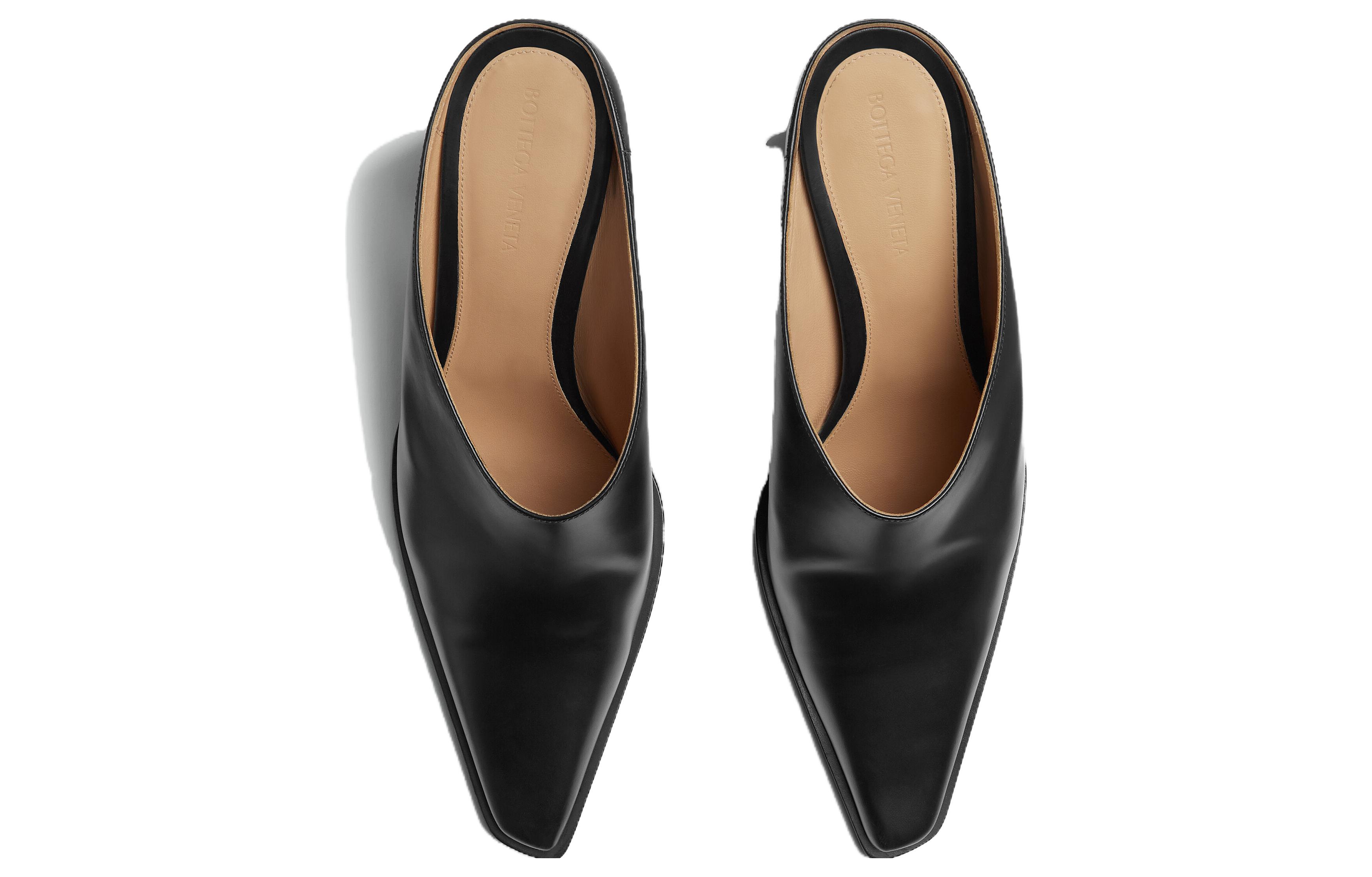 (W) Bottega Veneta Tex 'Black Leather Pointed Toe Mule' 圖 3