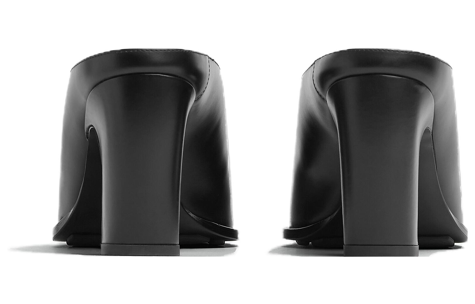 (W) Bottega Veneta Tex 'Black Leather Pointed Toe Mule' 圖 4