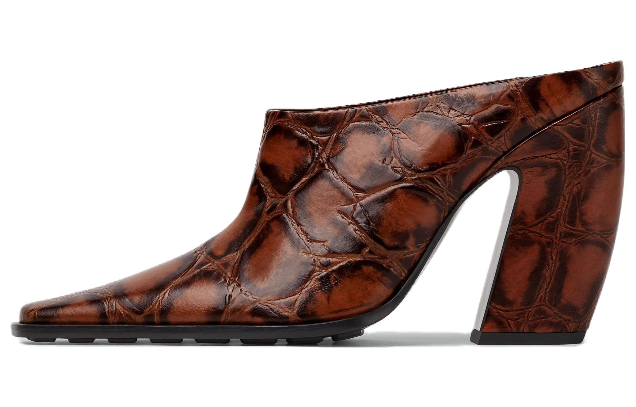 (W) Bottega Veneta Tex Mule 'Brown Leather'