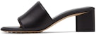 (W) Bottega Veneta The Band Slip-On Sandal Hitam 651378VBSL01000