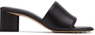 (W) Bottega Veneta The Band Slip-On Sandal Hitam 651378VBSL01000