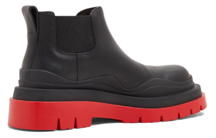 Shop (W) ボッテガヴェネタ タイヤ チェルシーブーツ (黒/赤) 630300VBS501028