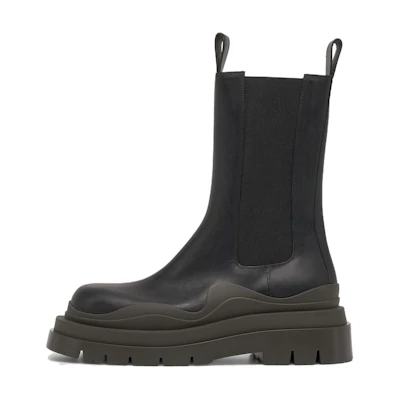 (W) Bottega Veneta Tire Boot 'Black Camping'
