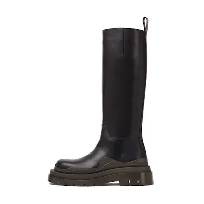(W) Bottega Veneta Tire Boot 'Black Camping'