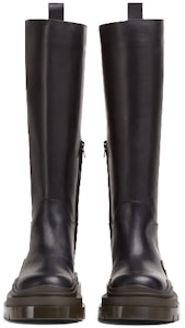 Bottega Veneta葆蝶家 Tire BV 植鞣皮革 高筒靴 女款 黑棕 Shop Bottega Veneta葆蝶家 Tire BV 植鞣皮革 高筒靴 女款 黑棕