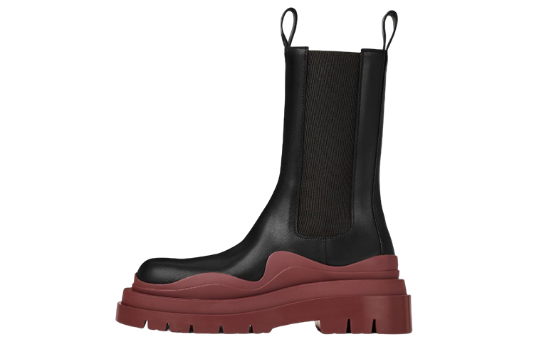 (W) Bottega Veneta Tire Boot 'Black Cherry'