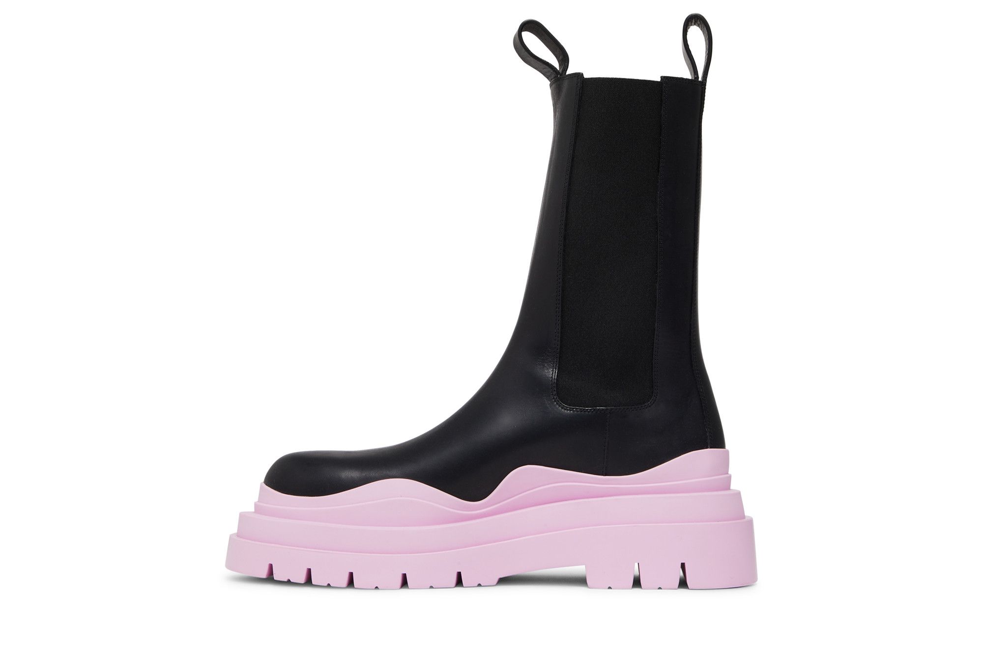 Lookbook (W) Bottega Veneta Tire Boot 'Hitam Berkilat' 630297-VBS50-1336