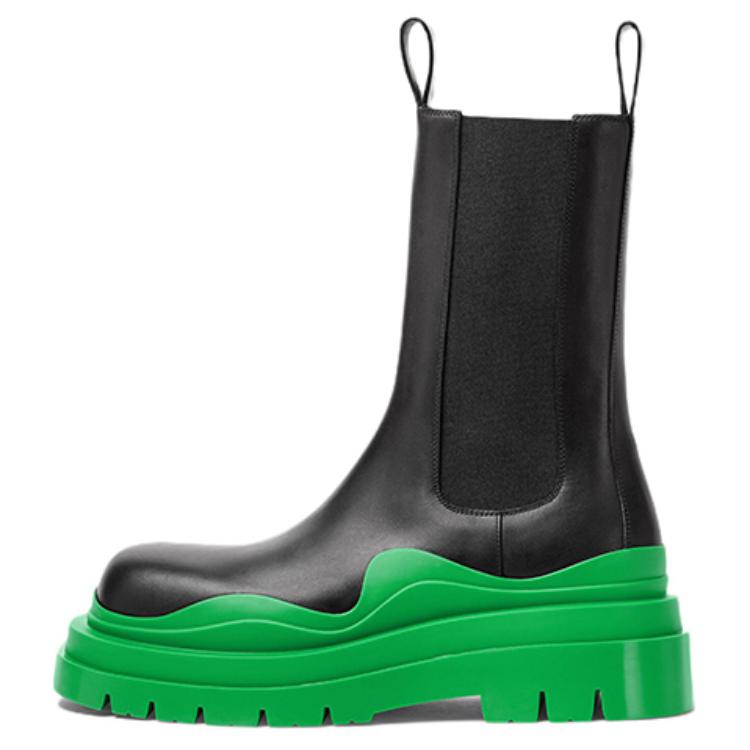 Buy (W) ボッテガヴェネタ タイヤブーツ "ブラックグラス" 630297-VBS50-1477