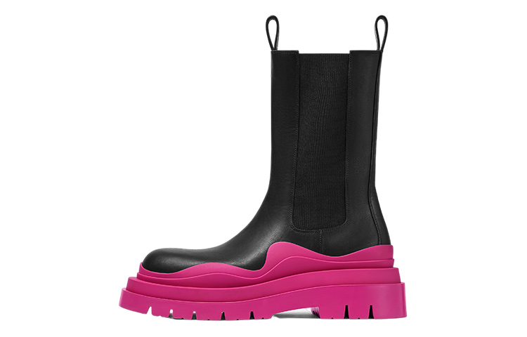 (Women) Bottega Veneta Tire Boot 'Black Hollyhock' 630297-VBS50-1491