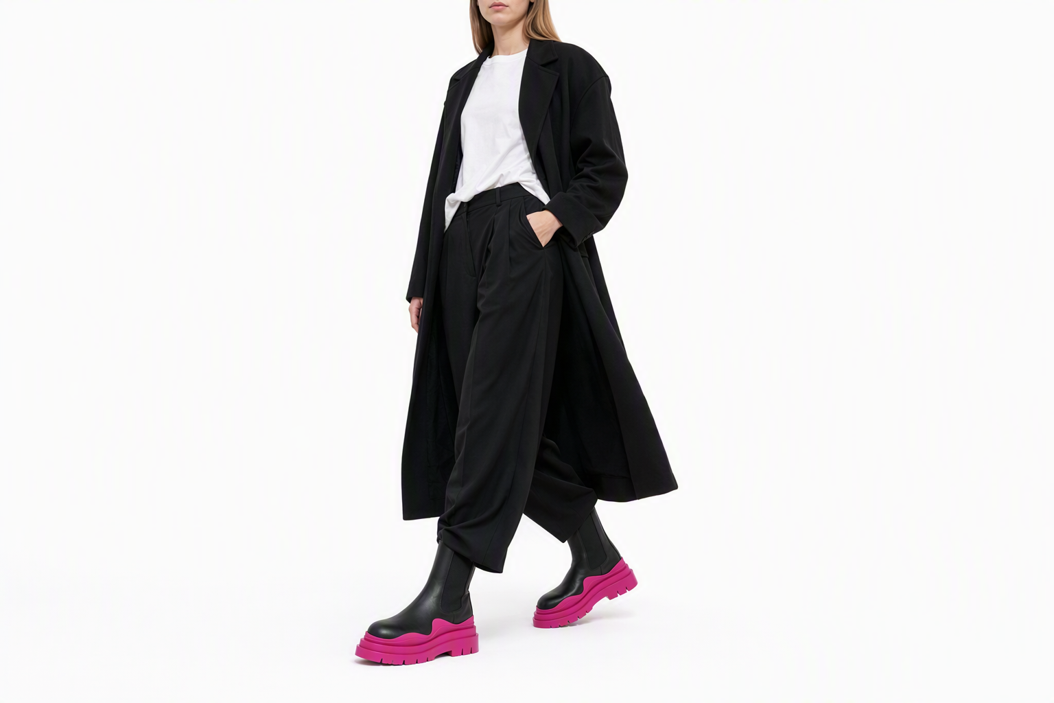 Order (W) Bottega Veneta Bottes Tire ''Noir Hollyhock'' 630297-VBS50-1491