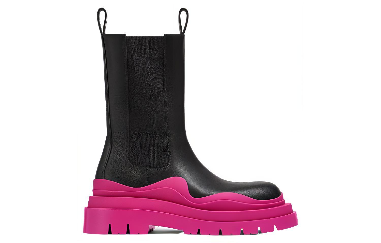 Order Bottega Veneta 葆蝶家 植鞣皮革切爾西靴 女款 紫紅色