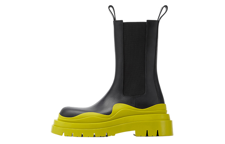 (W) Bottega Veneta Tire Boot 'Black Kiwi'