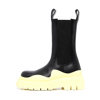 (W) Bottega Veneta Tire Boot 'Black Lemonade'