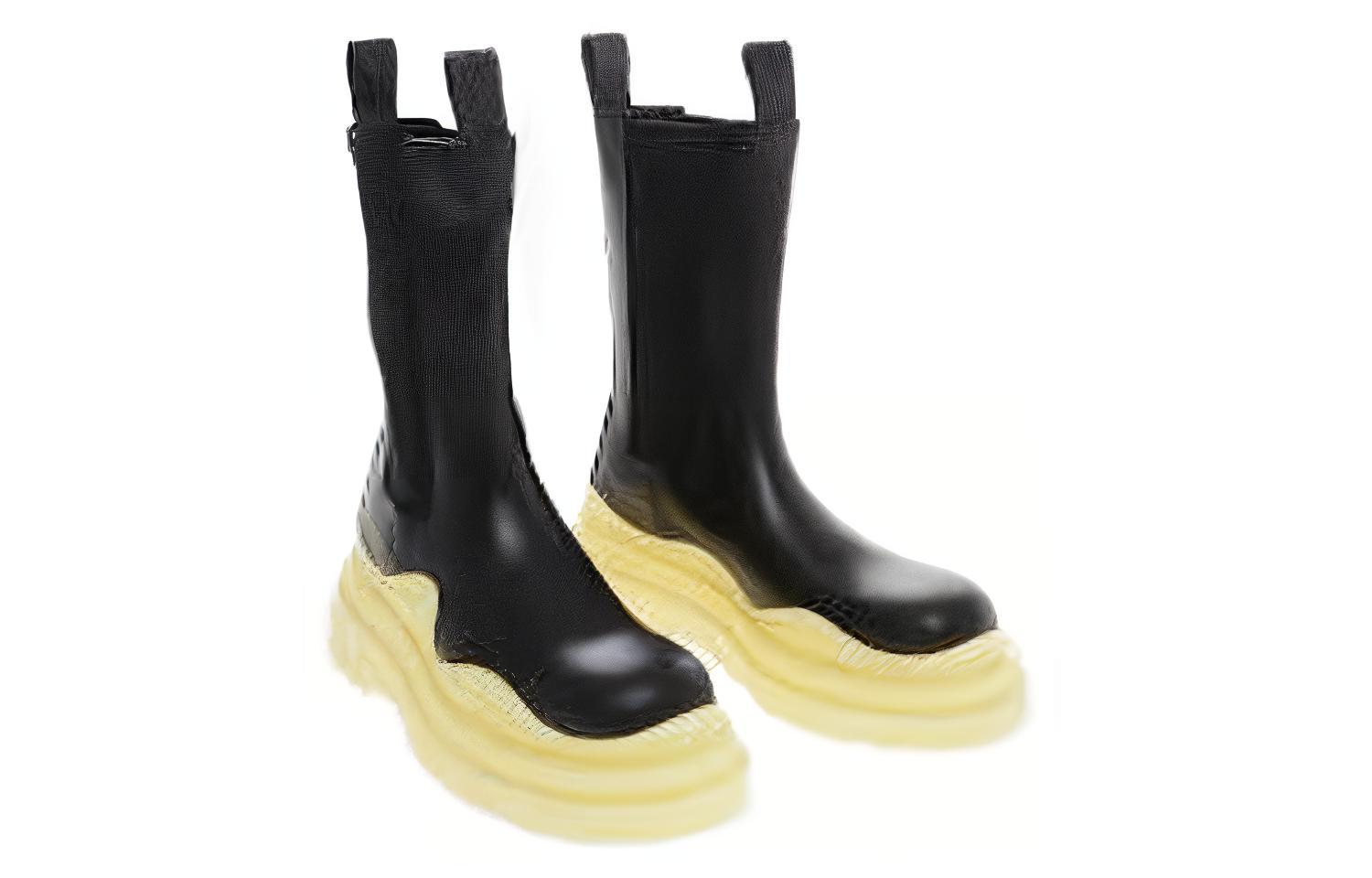 (W) Bottega Veneta Tire Boot 'Black Lemonade' 圖 5