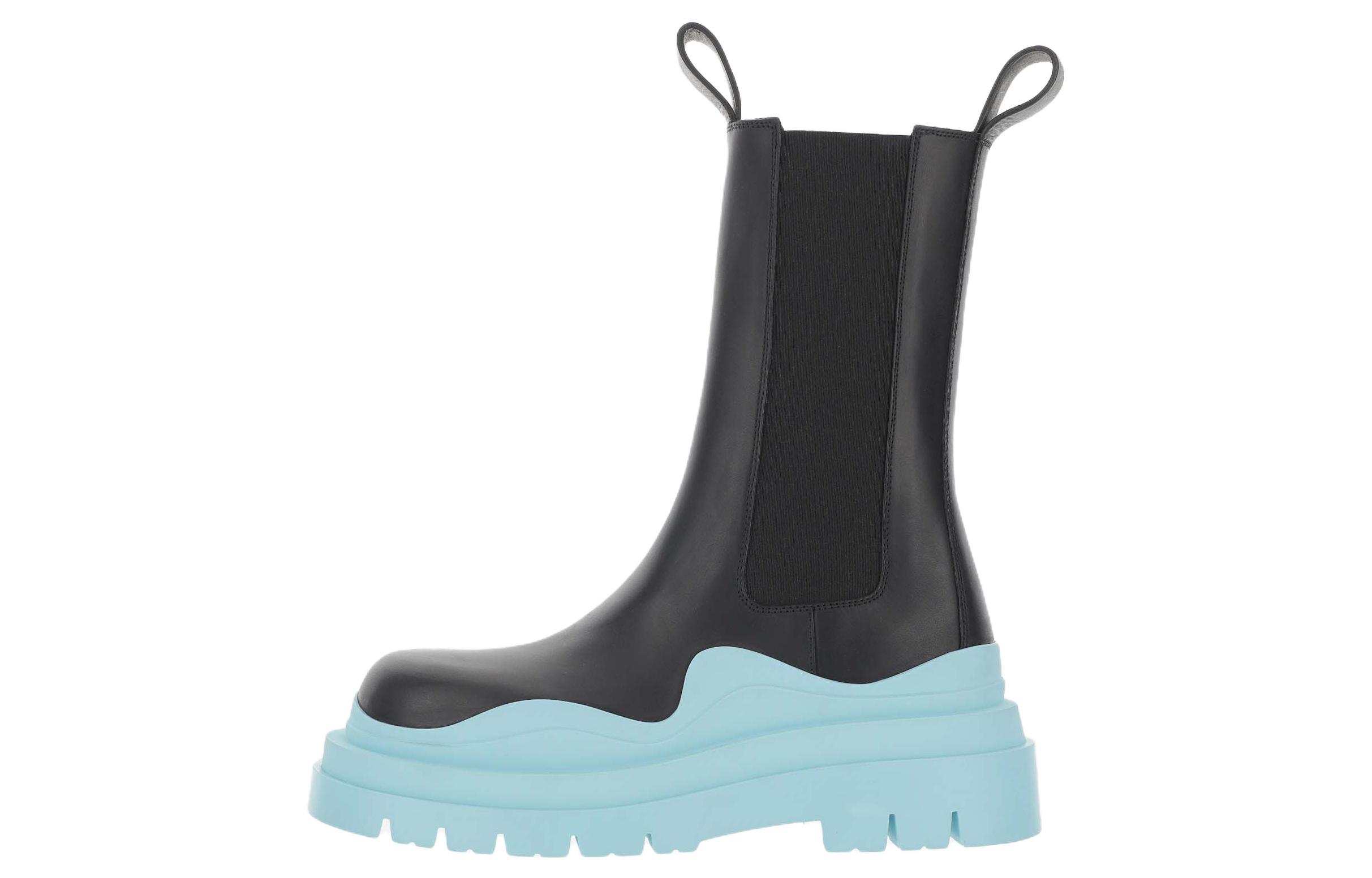 (Women) Bottega Veneta Tire Boot 'Black Pale Blue' 630297-VBS50-1334